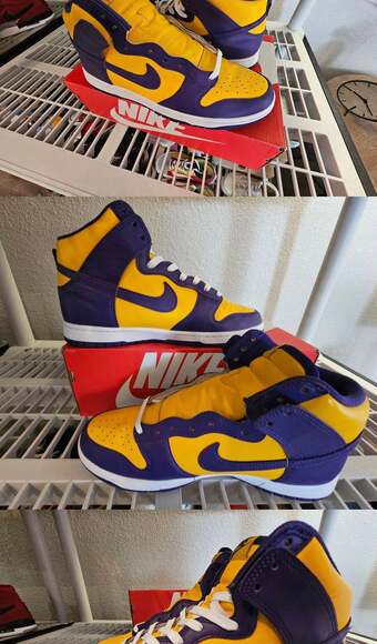 Nike Dunk High Retro Lakers Court Purple DD1399-500 - Picture 1 of 1